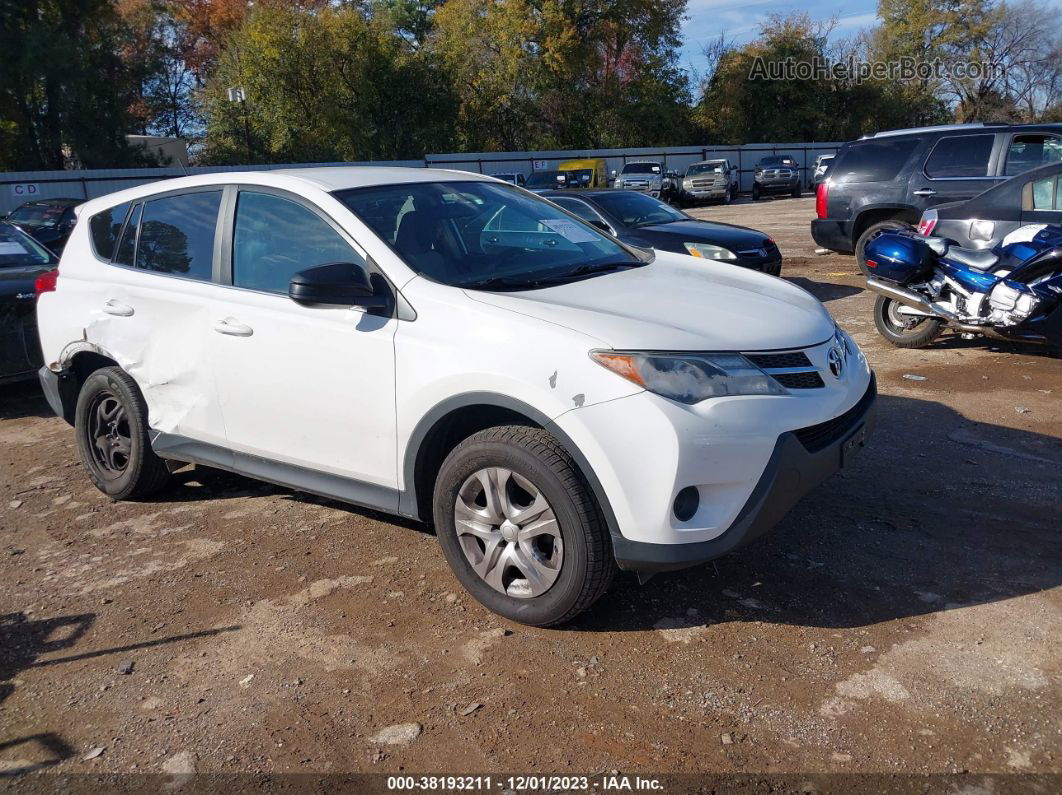 2015 Toyota Rav4 Le White vin: 2T3ZFREVXFW194703