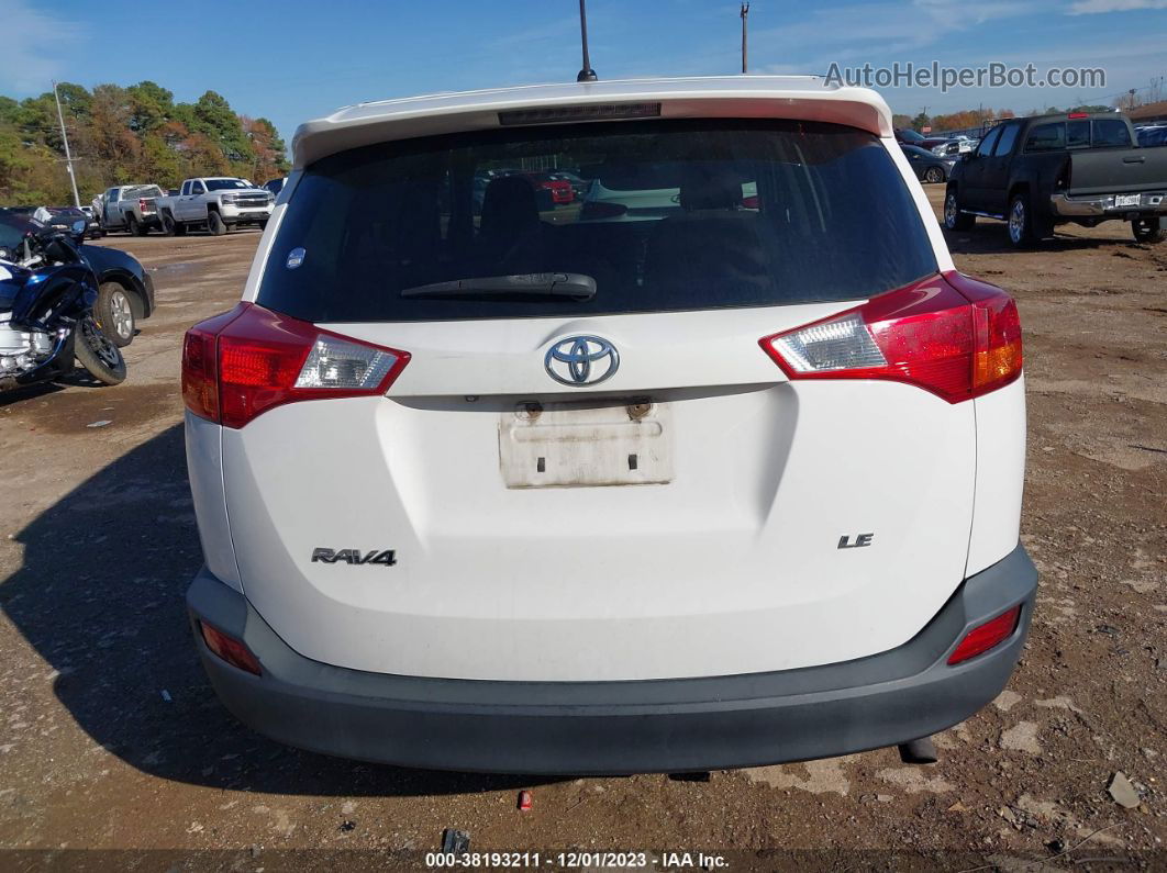 2015 Toyota Rav4 Le White vin: 2T3ZFREVXFW194703