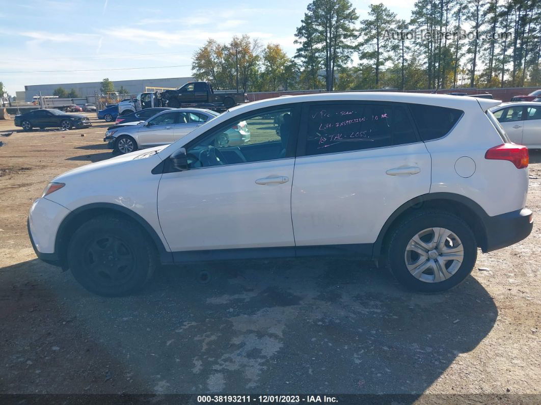 2015 Toyota Rav4 Le White vin: 2T3ZFREVXFW194703