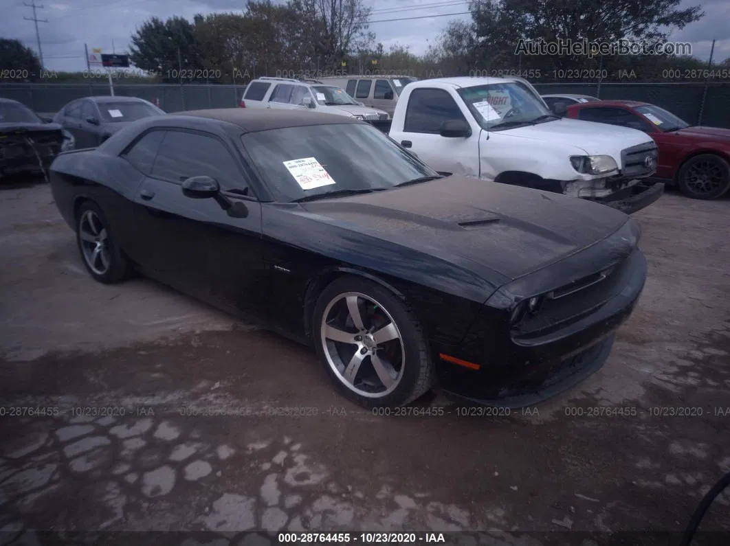 2017 Dodge Challenger R/t Черный vin: 2C3CDZBT8HH635816