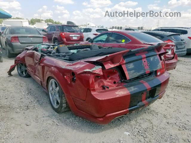 2008 Ford Mustang Gt Red vin: 1ZVHT85H285159122