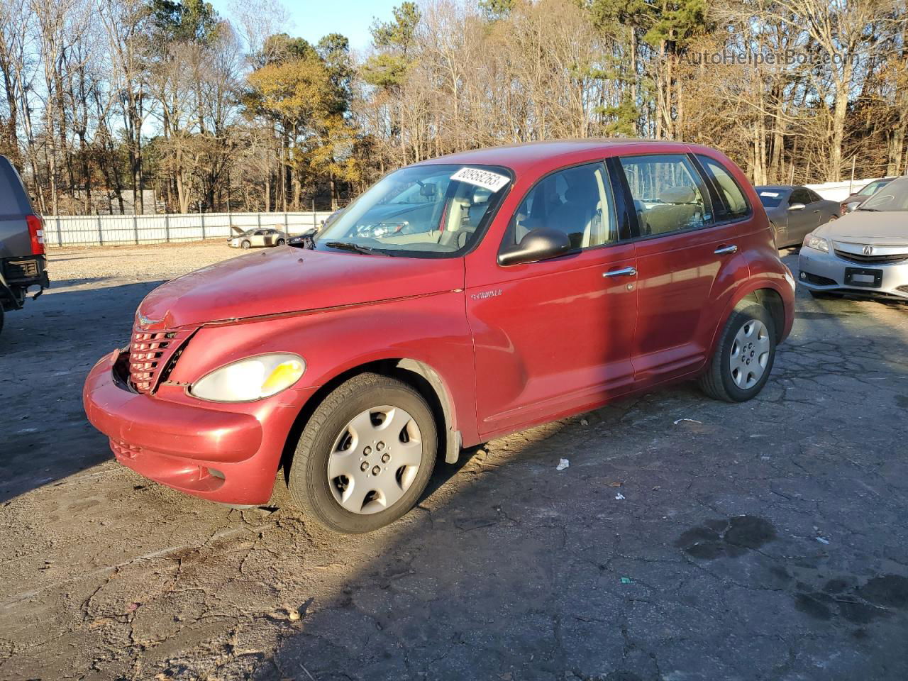 2004 Chrysler Pt Cruiser  Бордовый vin: 3C4FY48B14T256897