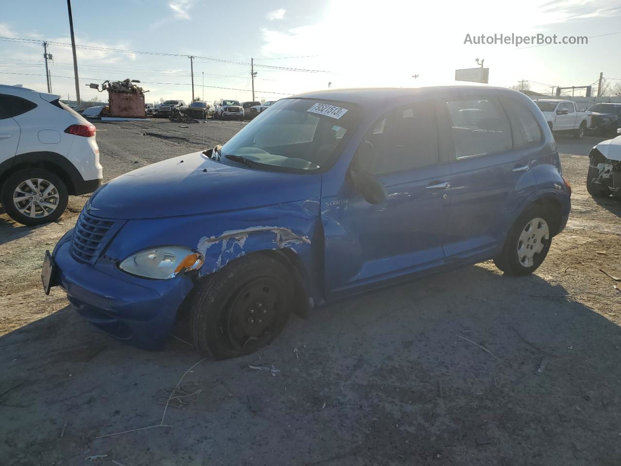 2004 Chrysler Pt Cruiser  Синий vin: 3C4FY48B14T330092