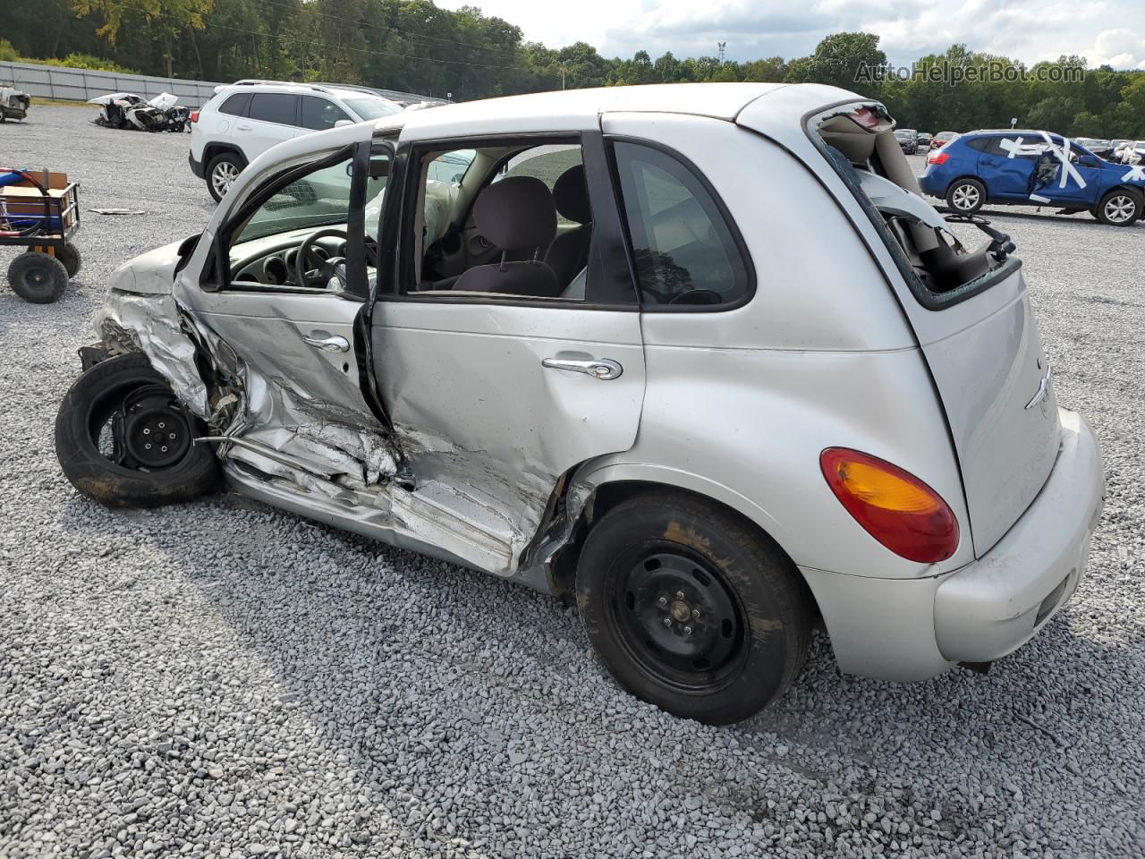 2004 Chrysler Pt Cruiser  Silver vin: 3C4FY48B44T221920