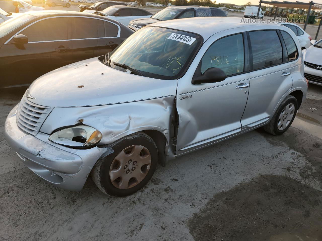 2004 Chrysler Pt Cruiser  Silver vin: 3C4FY48B44T330801