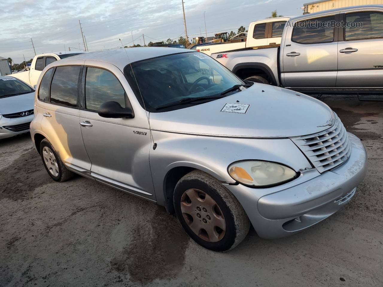 2004 Chrysler Pt Cruiser  Silver vin: 3C4FY48B44T330801