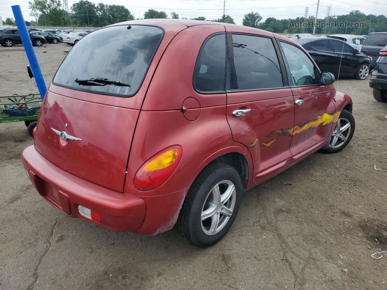 2004 Chrysler Pt Cruiser  Красный vin: 3C4FY48B74T273221