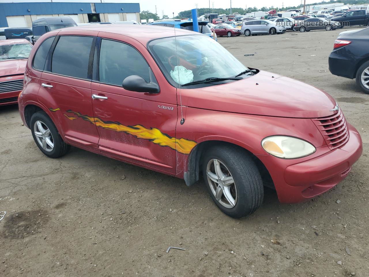 2004 Chrysler Pt Cruiser  Red vin: 3C4FY48B74T273221