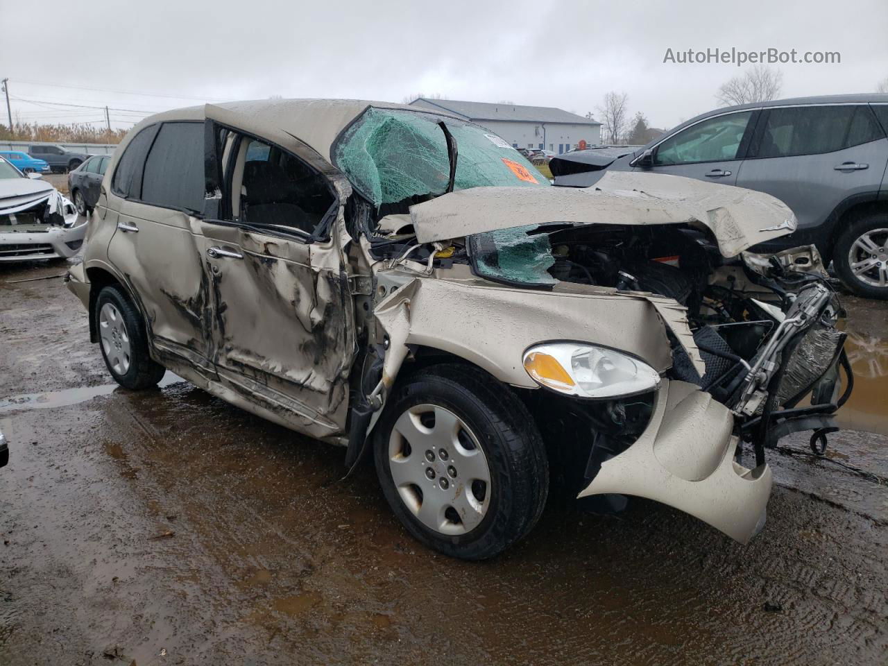 2004 Chrysler Pt Cruiser  Золотой vin: 3C4FY48B74T352503