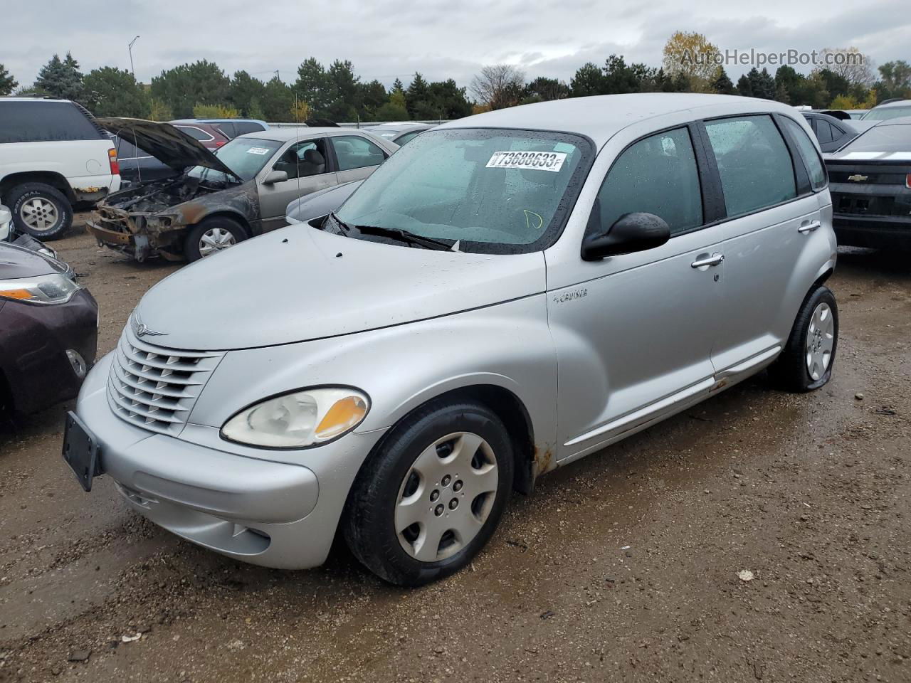 2004 Chrysler Pt Cruiser  Silver vin: 3C4FY48B74T354929