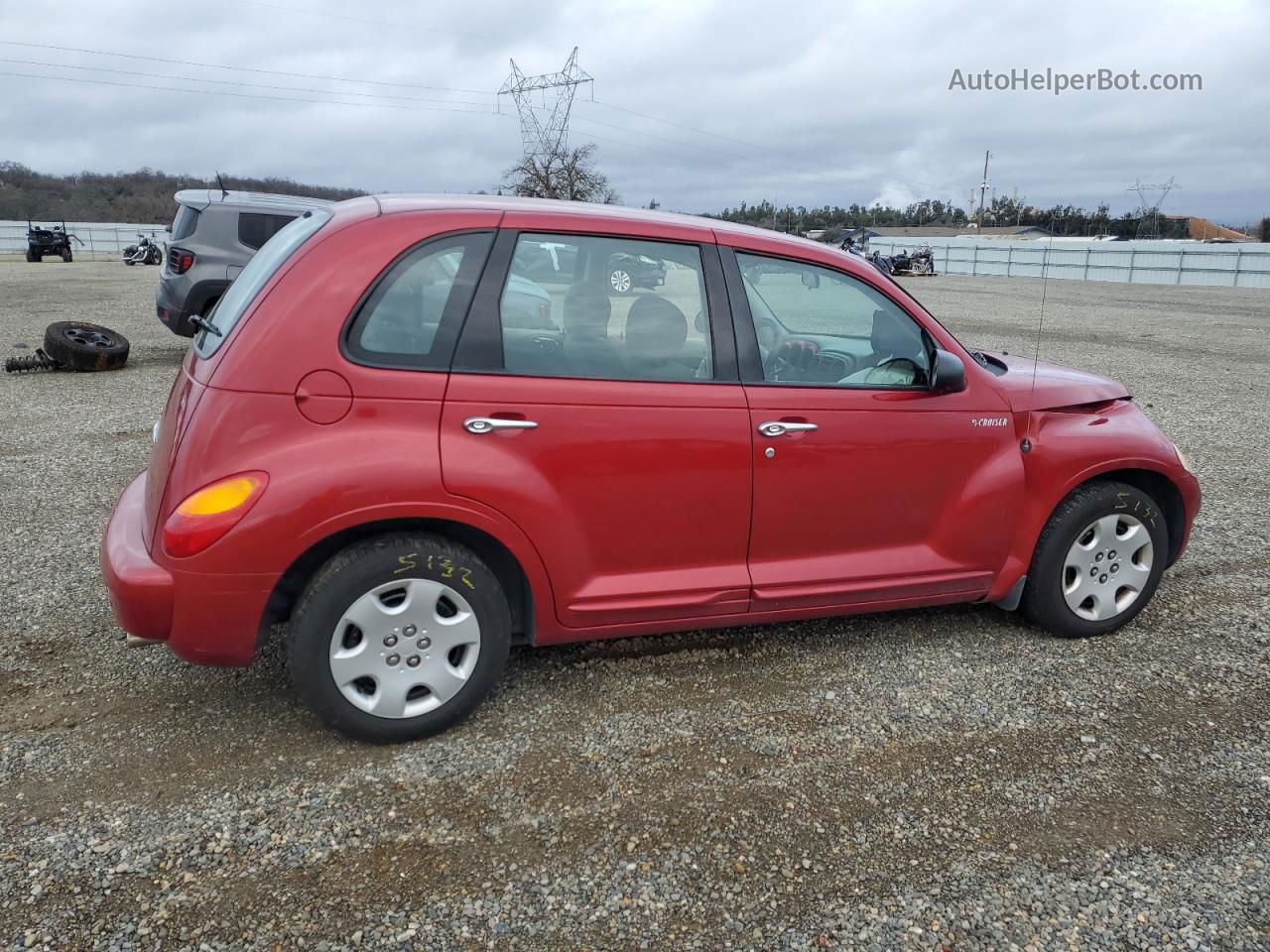 2004 Chrysler Pt Cruiser  Красный vin: 3C4FY48B84T269565