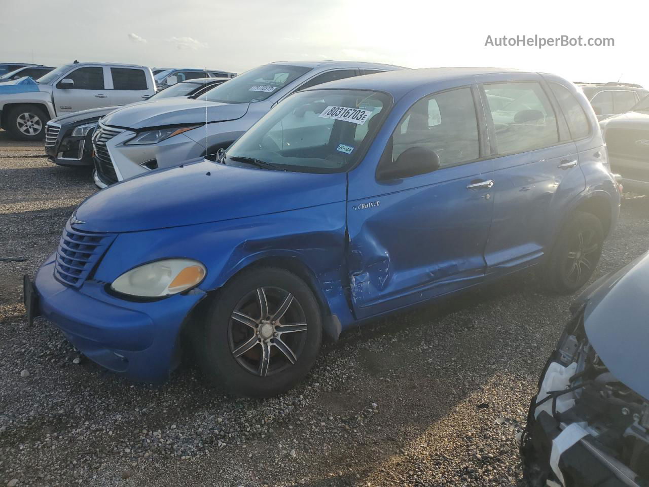 2004 Chrysler Pt Cruiser  Blue vin: 3C4FY48B94T330227