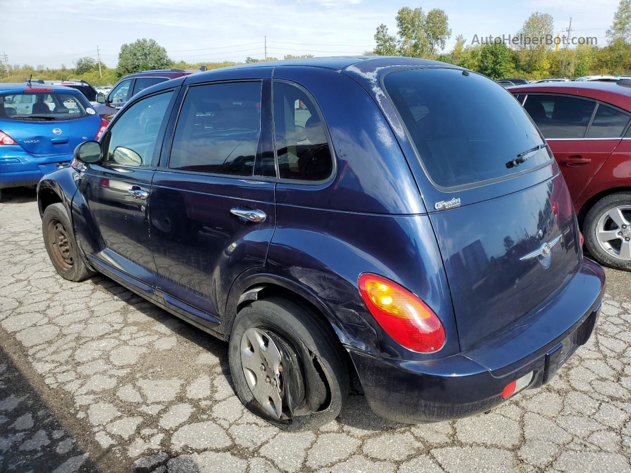 2004 Chrysler Pt Cruiser  Синий vin: 3C4FY48BX4T254792