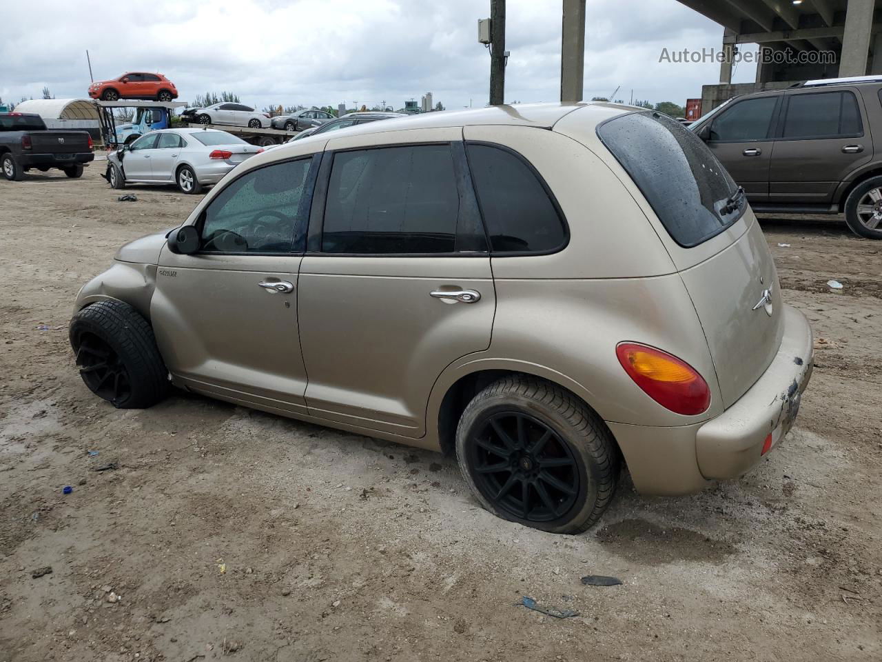 2004 Chrysler Pt Cruiser  Золотой vin: 3C4FY48BX4T268305