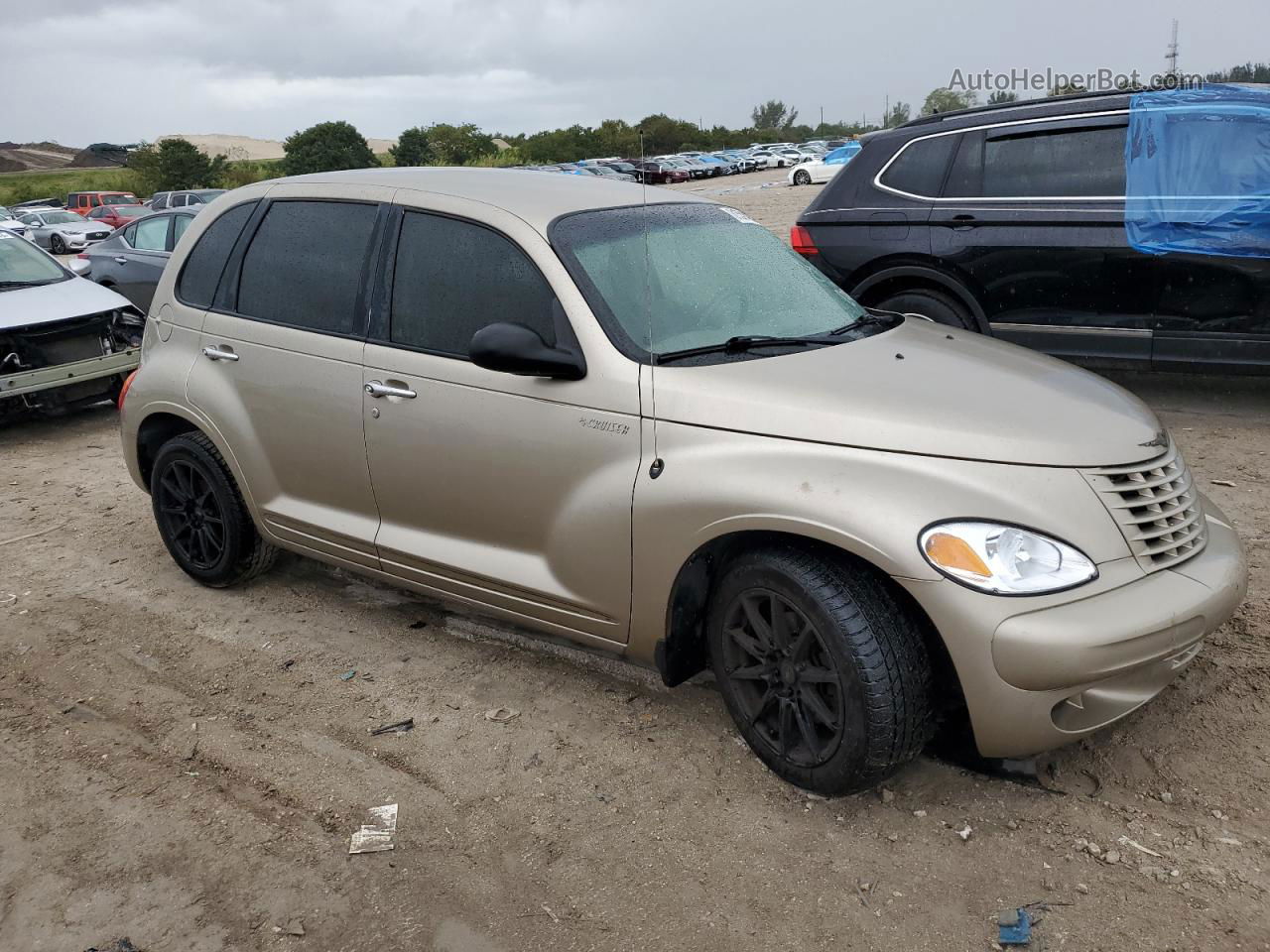 2004 Chrysler Pt Cruiser  Золотой vin: 3C4FY48BX4T268305