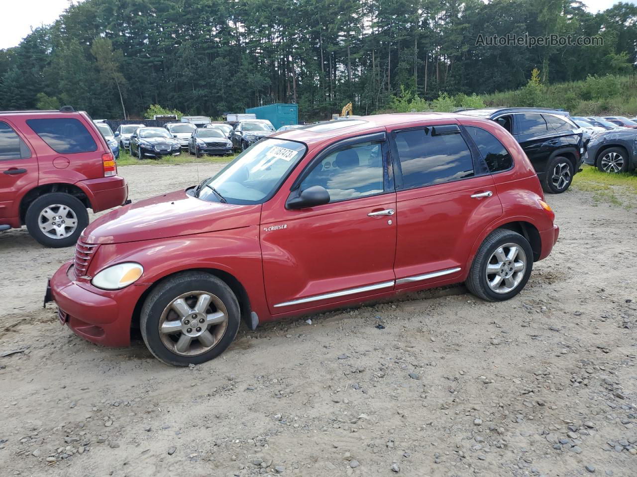 2004 Chrysler Pt Cruiser Touring Красный vin: 3C4FY58834T217318