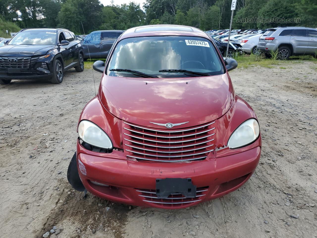 2004 Chrysler Pt Cruiser Touring Red vin: 3C4FY58834T217318