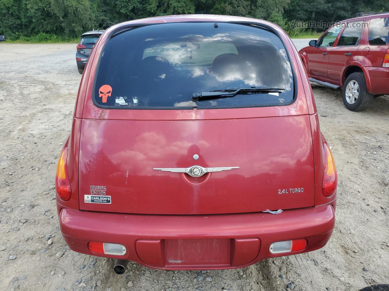 2004 Chrysler Pt Cruiser Touring Red vin: 3C4FY58834T217318