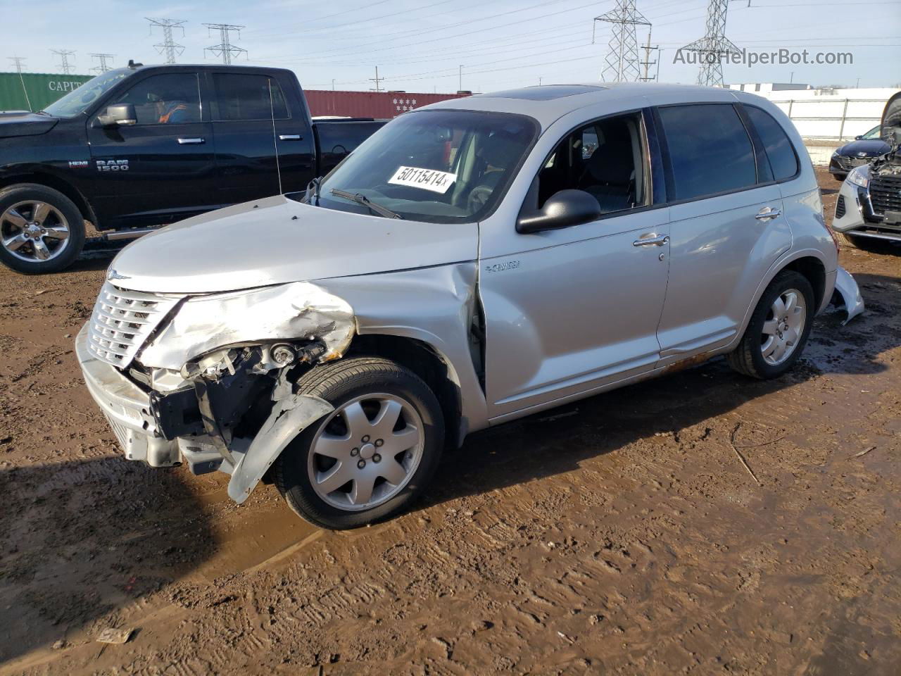 2004 Chrysler Pt Cruiser Touring Silver vin: 3C4FY58834T248293