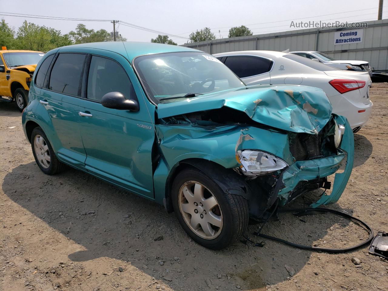 2004 Chrysler Pt Cruiser Touring Green vin: 3C4FY58B74T213395