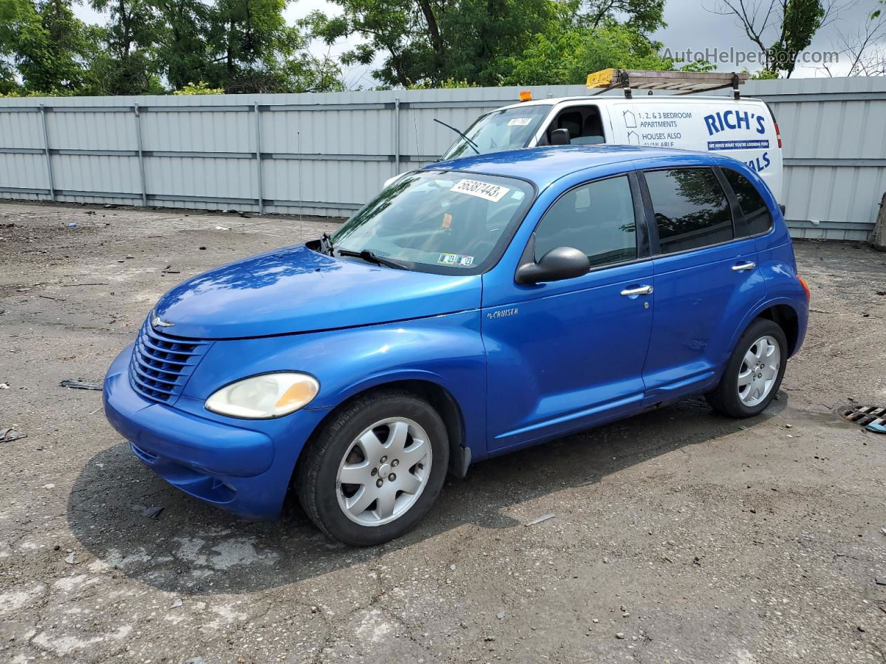 2004 Chrysler Pt Cruiser Touring Blue vin: 3C4FY58B74T262029