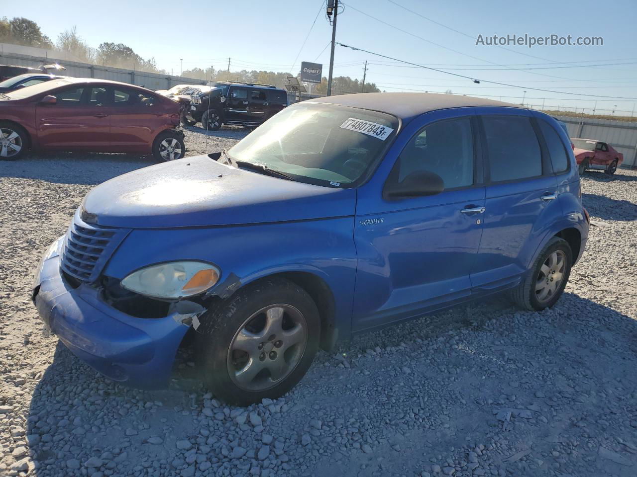 2004 Chrysler Pt Cruiser Touring Синий vin: 3C4FY58B84T262055