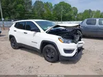 2018 Jeep Compass Sport Fwd White vin: 3C4NJCAB2JT122075