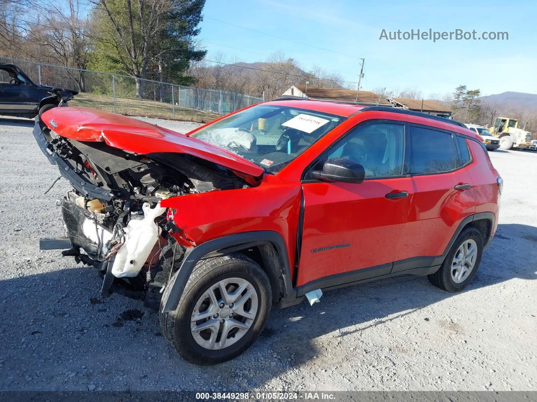 2018 Jeep Compass Sport Fwd Orange vin: 3C4NJCAB2JT214920