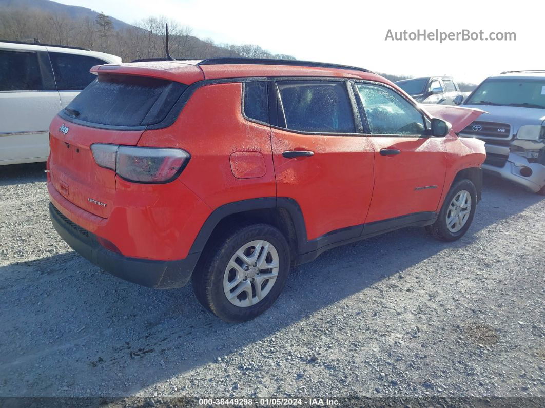 2018 Jeep Compass Sport Fwd Orange vin: 3C4NJCAB2JT214920