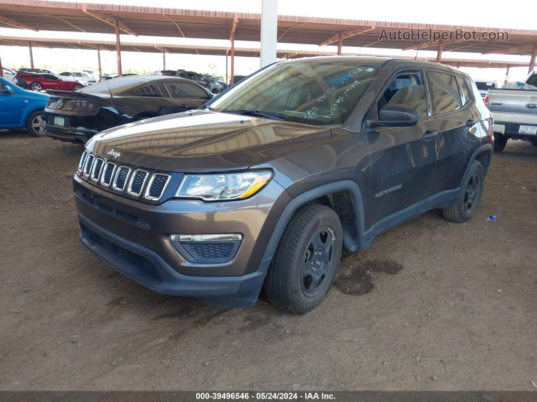 2018 Jeep Compass Sport Fwd Gray vin: 3C4NJCAB5JT155913