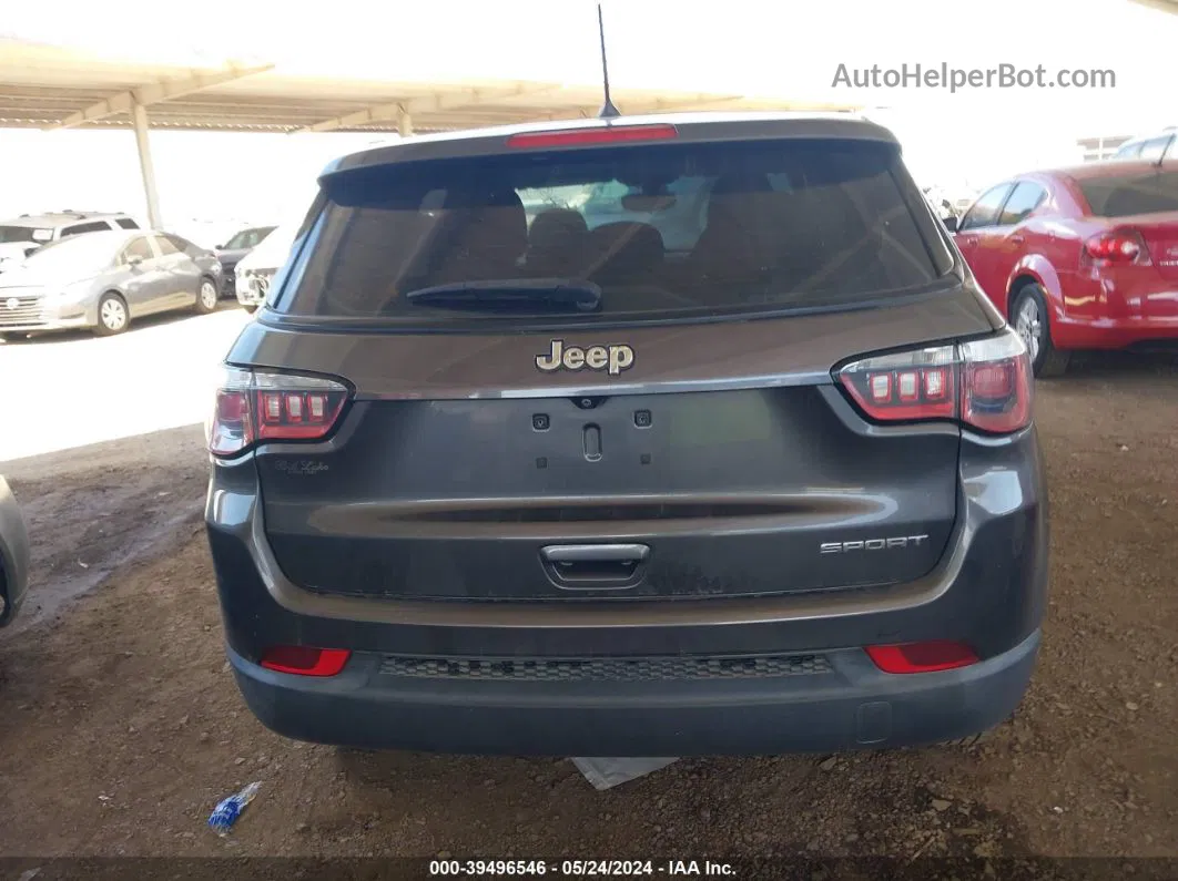 2018 Jeep Compass Sport Fwd Gray vin: 3C4NJCAB5JT155913