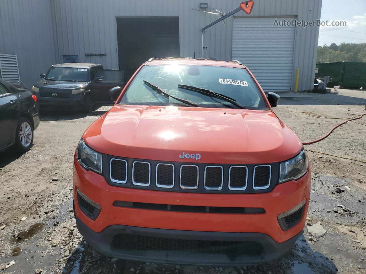 2018 Jeep Compass Sport Orange vin: 3C4NJCAB6JT240677