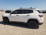 2018 Jeep Compass Sport White vin: 3C4NJCAB6JT254966