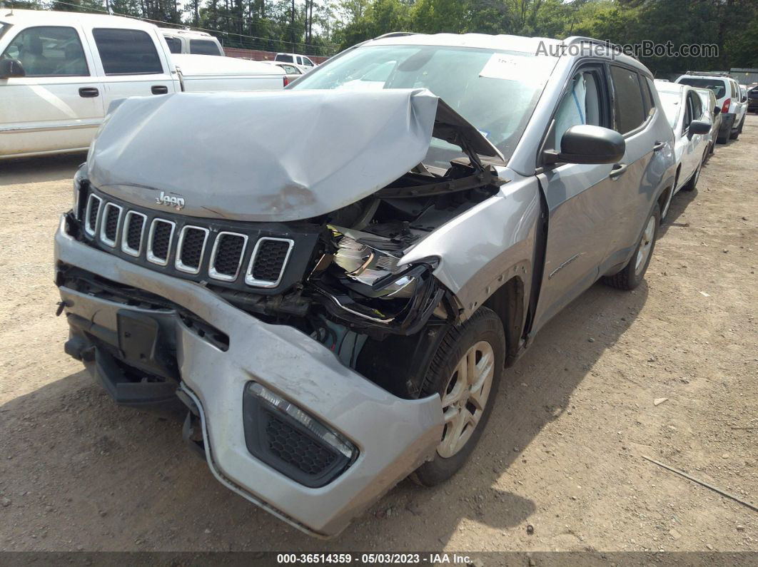 2018 Jeep Compass Sport Fwd Серебряный vin: 3C4NJCAB7JT102369