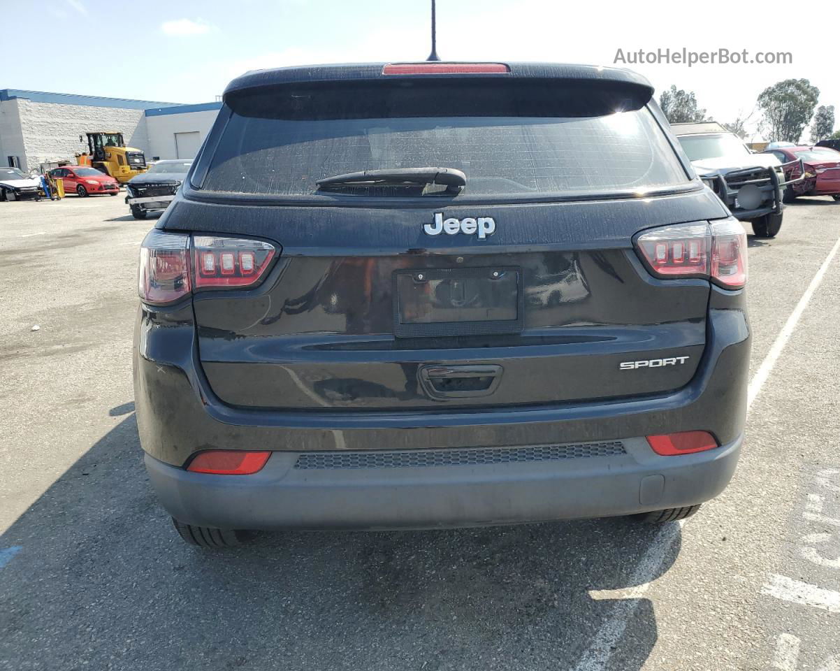 2018 Jeep Compass Sport Черный vin: 3C4NJCAB8JT369049