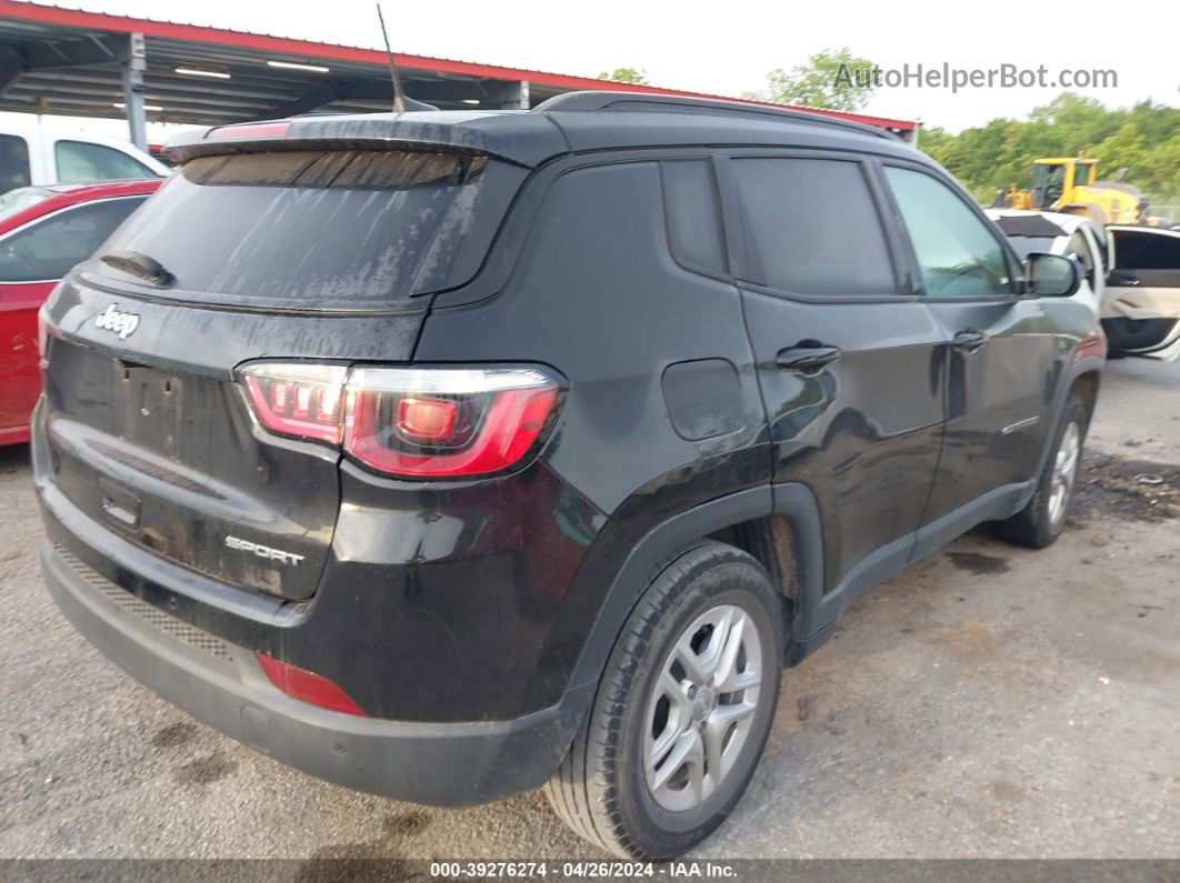 2018 Jeep Compass Sport Fwd Black vin: 3C4NJCAB9JT368802