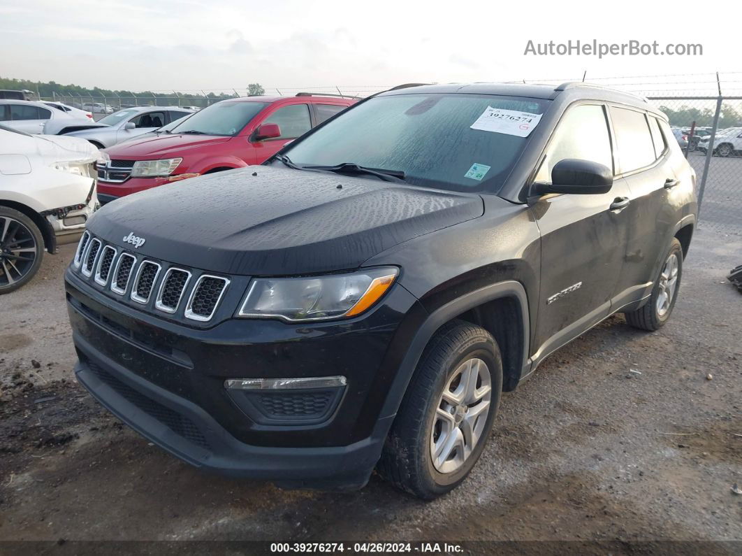 2018 Jeep Compass Sport Fwd Black vin: 3C4NJCAB9JT368802