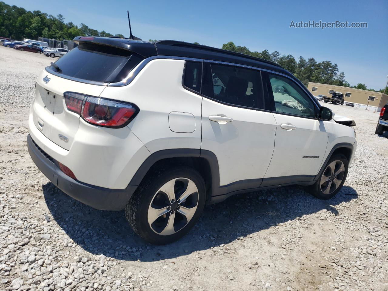 2018 Jeep Compass Latitude Белый vin: 3C4NJCBB1JT468262