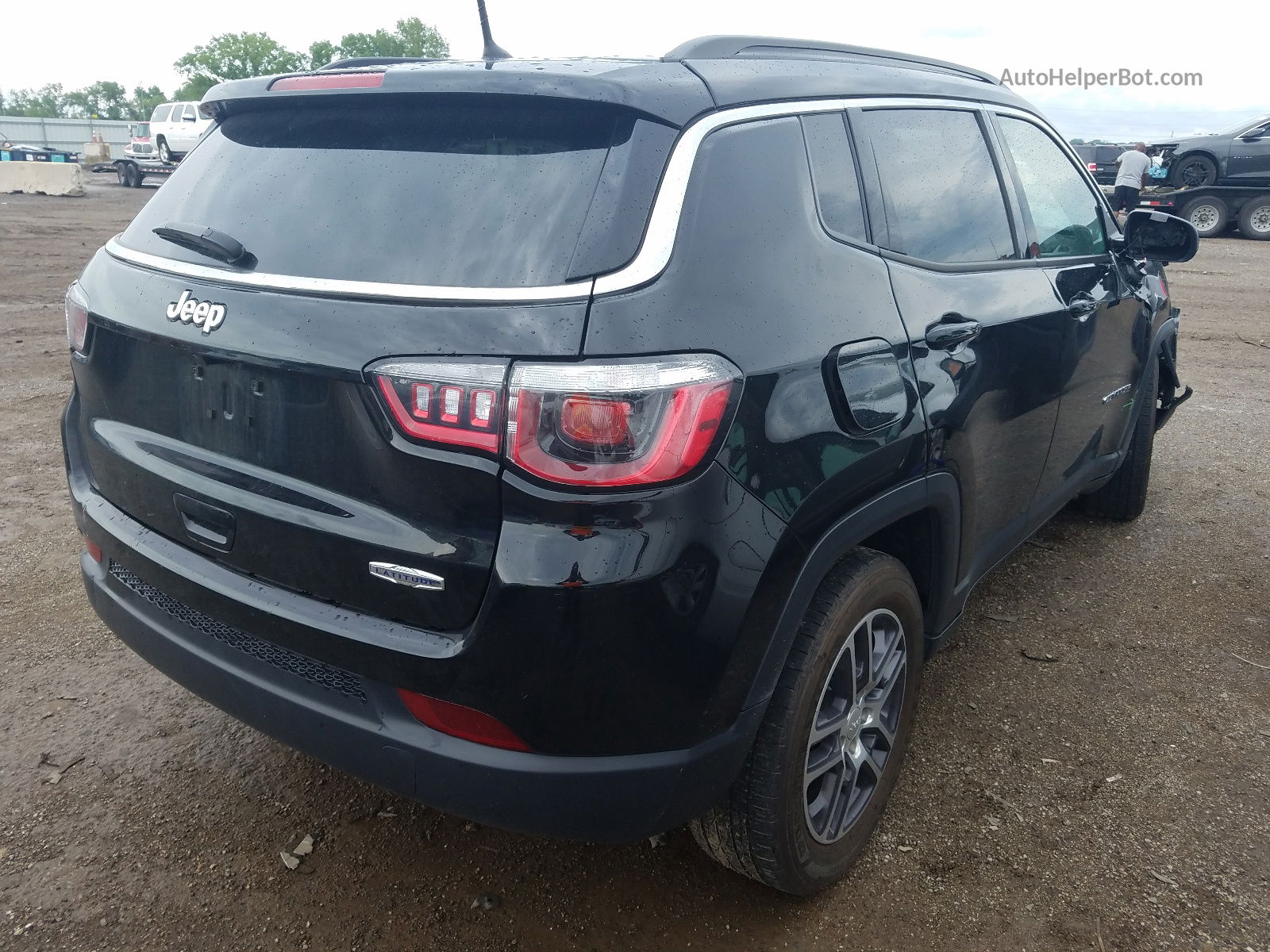 2018 Jeep Compass Latitude Black vin: 3C4NJCBB1JT487930