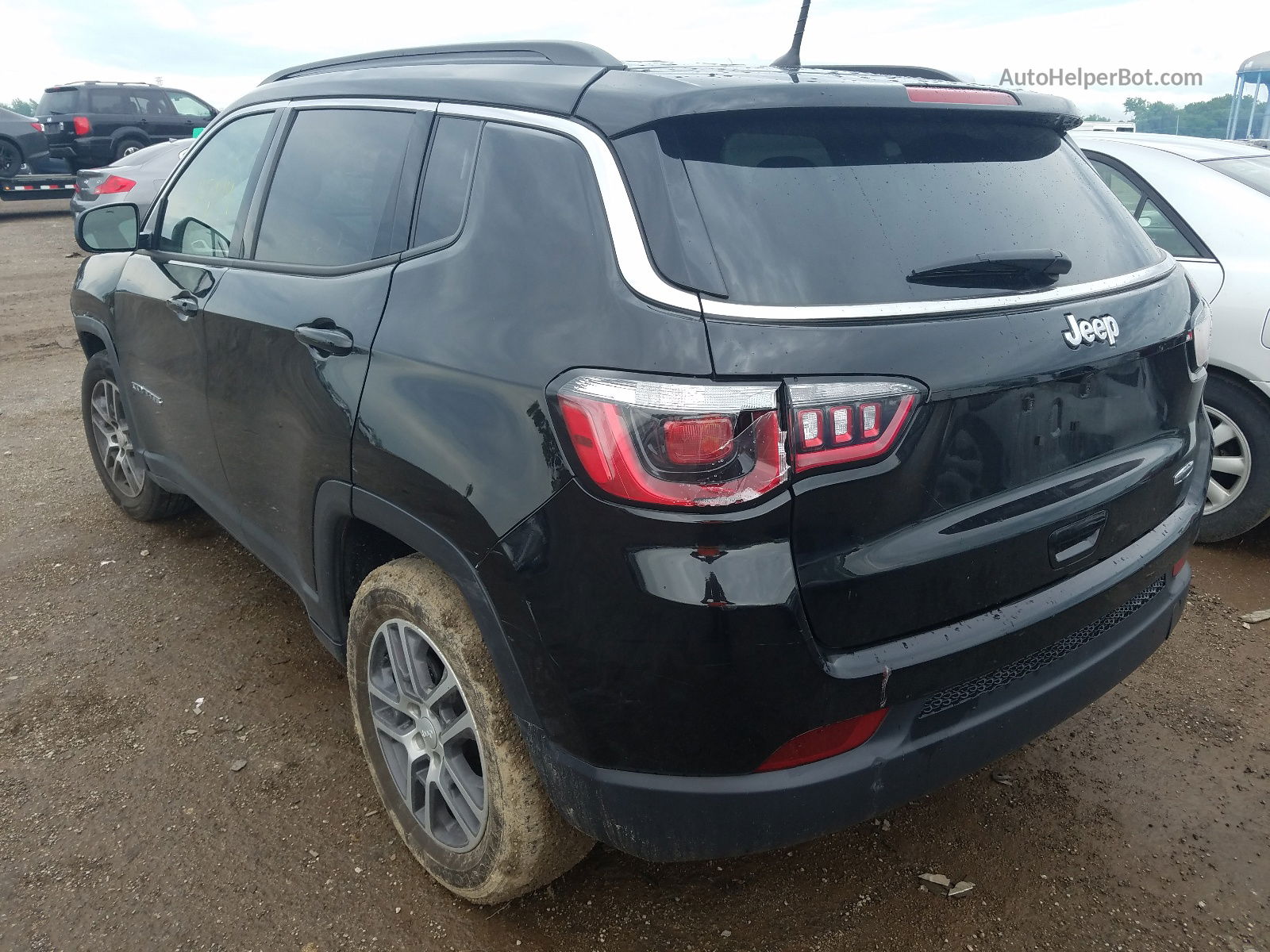 2018 Jeep Compass Latitude Black vin: 3C4NJCBB1JT487930