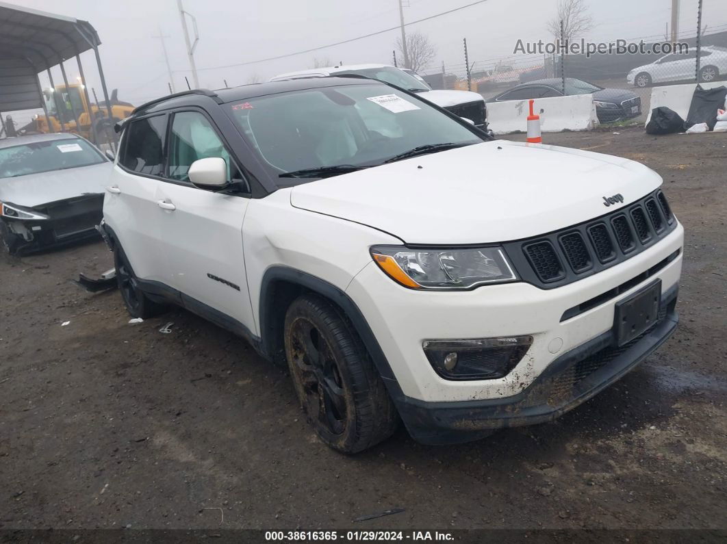 2018 Jeep Compass Altitude Fwd White vin: 3C4NJCBB1JT503138