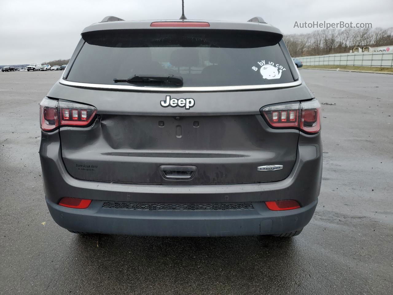 2018 Jeep Compass Latitude Gray vin: 3C4NJCBB3JT263137