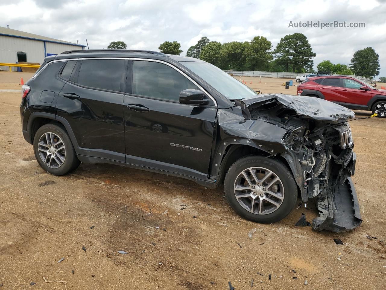 2018 Jeep Compass Latitude Black vin: 3C4NJCBB3JT488920