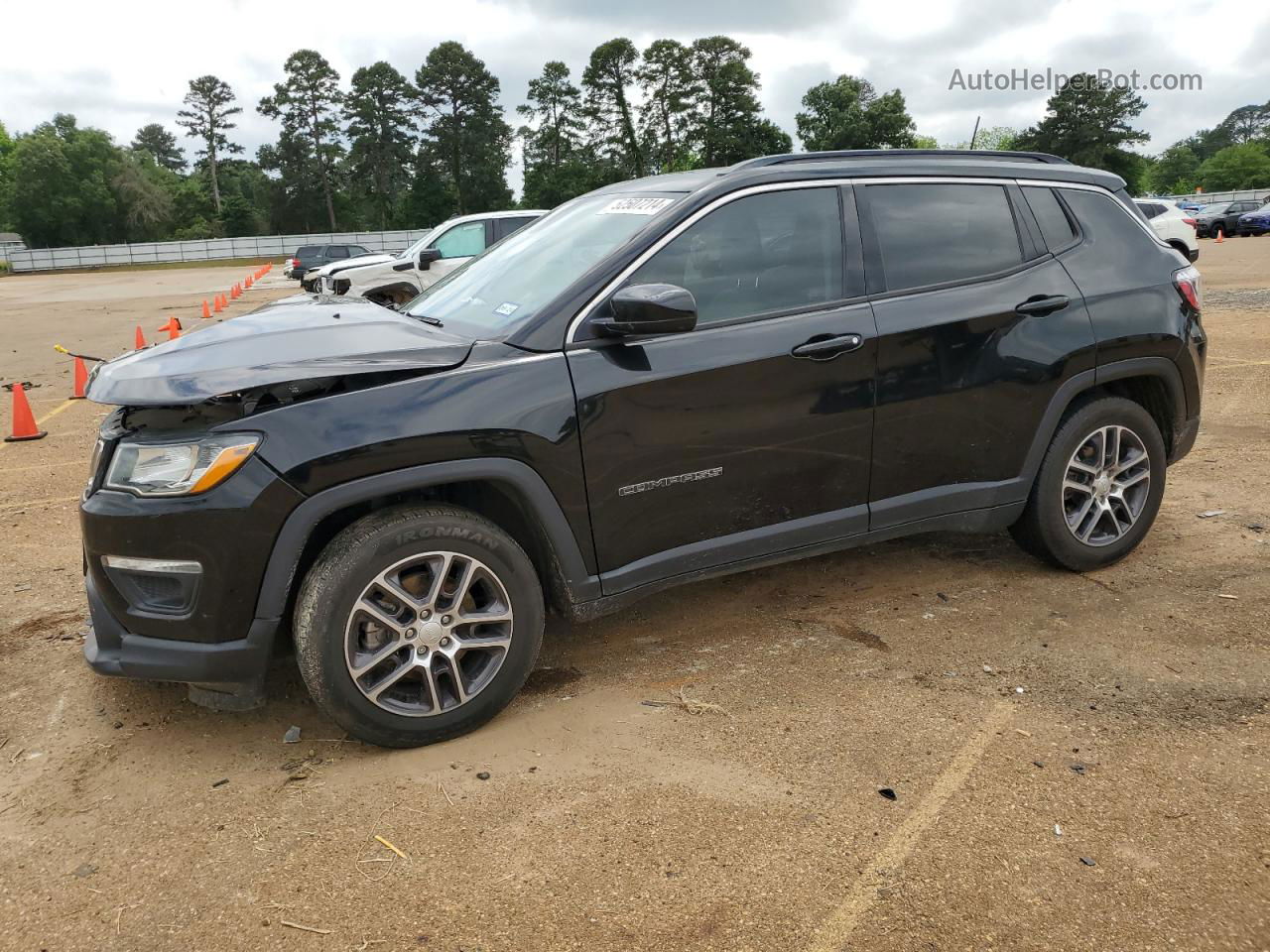 2018 Jeep Compass Latitude Black vin: 3C4NJCBB3JT488920