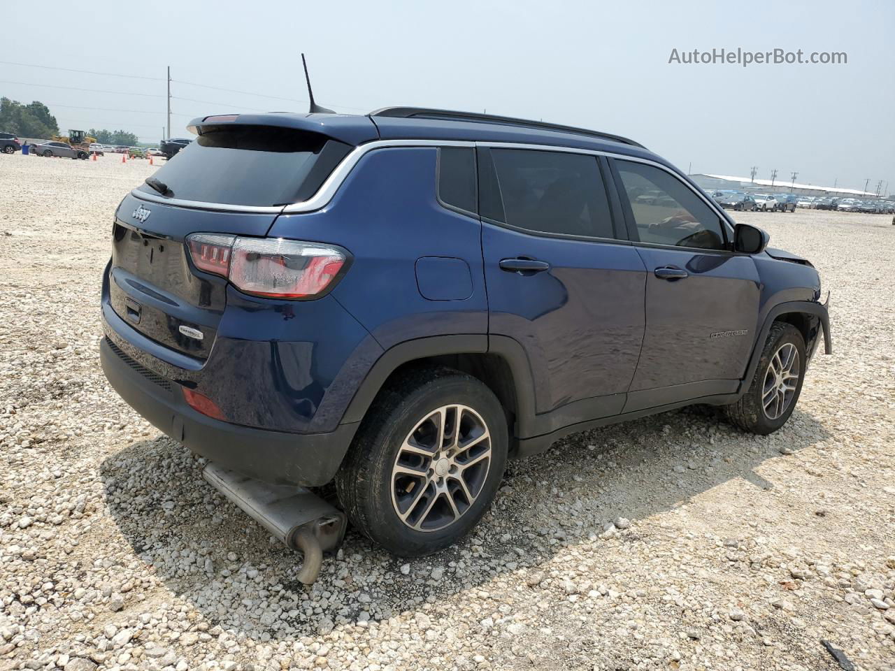 2018 Jeep Compass Latitude Синий vin: 3C4NJCBB4JT420450