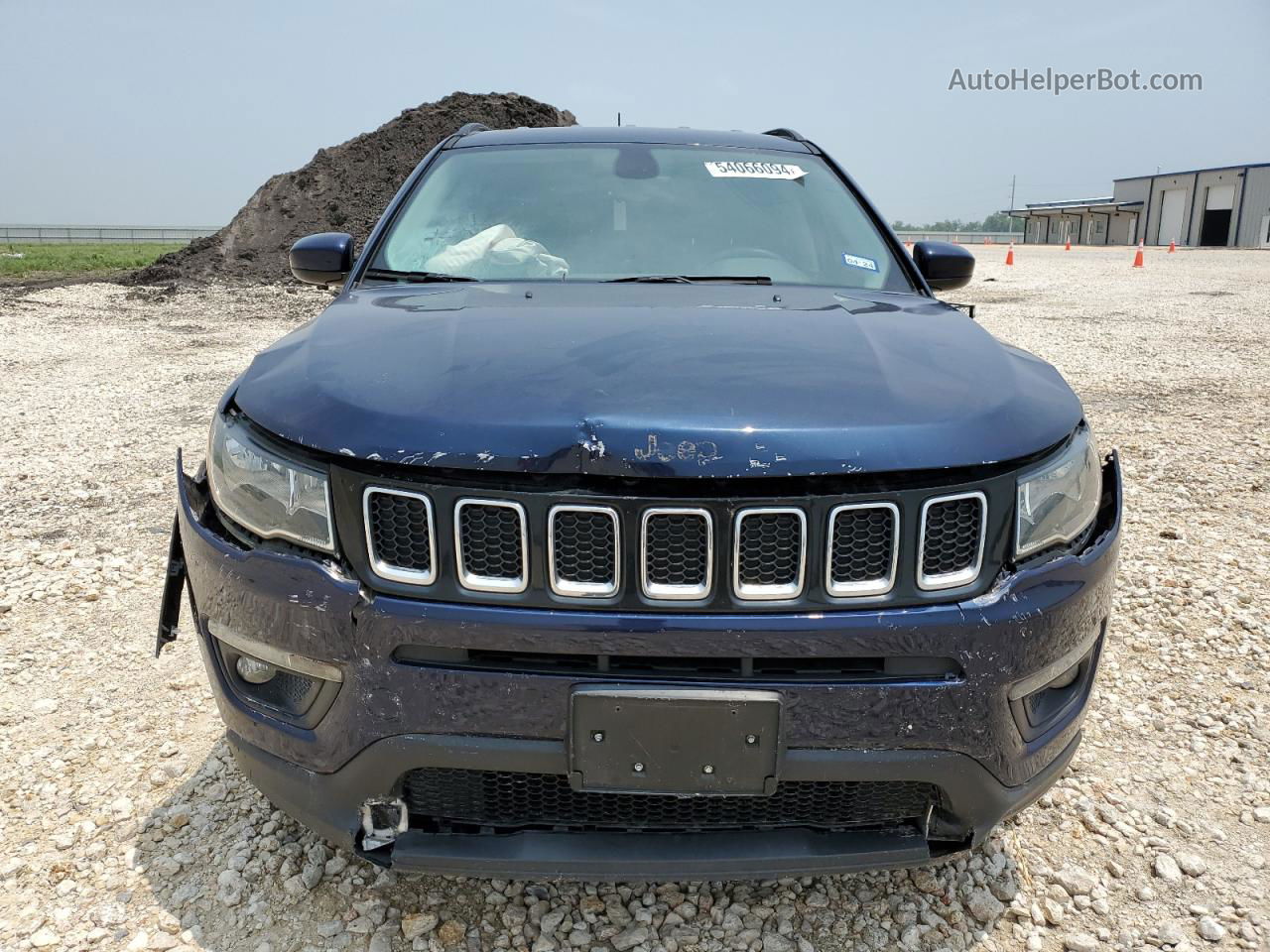 2018 Jeep Compass Latitude Синий vin: 3C4NJCBB4JT420450