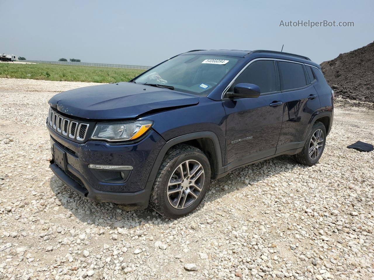 2018 Jeep Compass Latitude Синий vin: 3C4NJCBB4JT420450