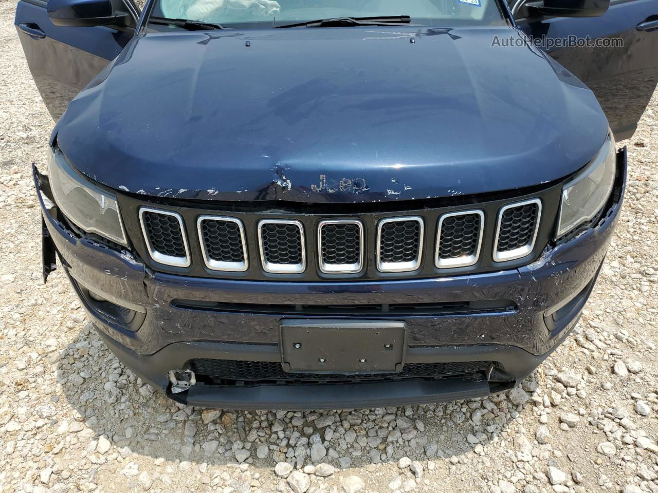 2018 Jeep Compass Latitude Синий vin: 3C4NJCBB4JT420450