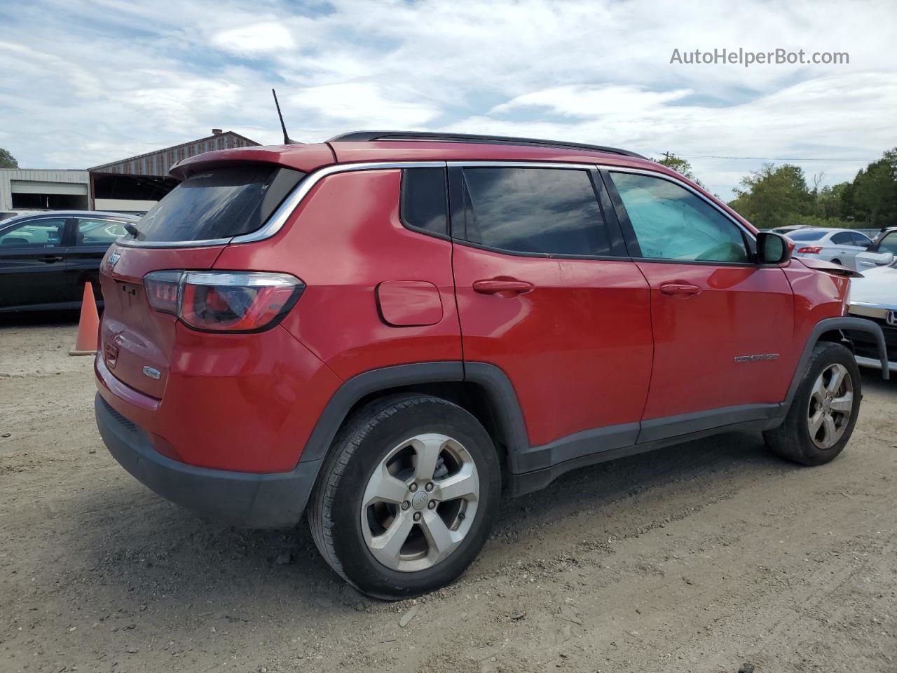 2018 Jeep Compass Latitude Red vin: 3C4NJCBB6JT181600