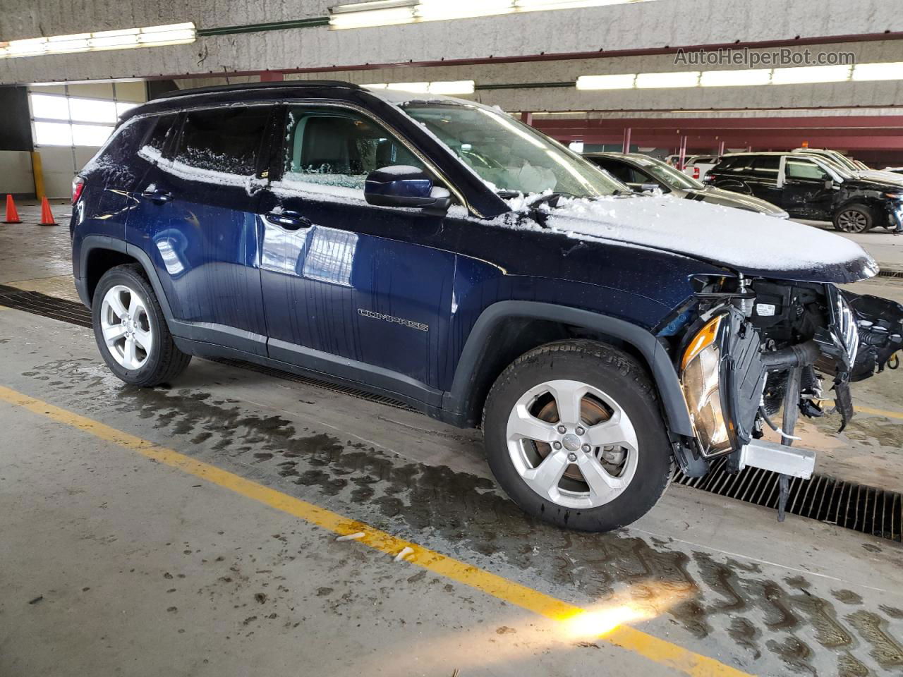 2018 Jeep Compass Latitude Blue vin: 3C4NJCBB6JT468113